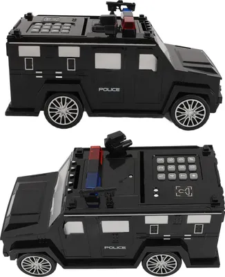Produktbild von Panzerwagen-Sparschwein, Fingerabdruck, Passwort, automatische Rollfunktion, elektronisches Geld zum Geburtstag, Schwarz