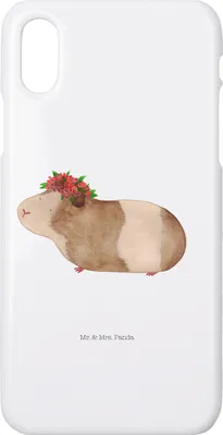 Produktbild von Mr. & Mrs. Panda Iphone 10 Handyhülle Meerschweinchen Weisheit - Weiß - Geschenk, Wunderland, X, Motivation, Spruch, Handy, Wunder, Cover, Hülle, Lustige Sprüche