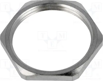 Obrázok produktu pre 5 kusov, niklová mosadz, závit M32, hrúbka: 4 mm, kľúč: 36 mm, kód: 93600-0095, 7000.6954.0, spojovací prvok