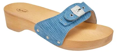 Produktbild von Damen-Clogs Scholl Pescura Heel Light Holzschuhe Blau 39