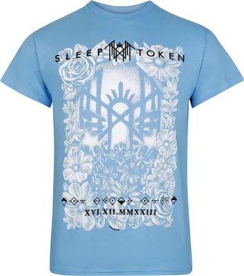Produktbild von Sleep Token T-Shirt Herren Vessel Flowers blue Band-Merch, Bands 100% Baumwolle L