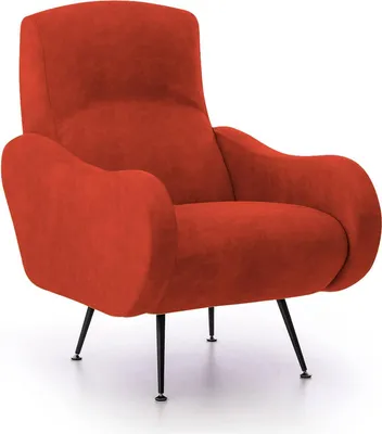Immagine prodotto di Lasnigo - Poltrona, 70x100x98h cm Arancione, Braccioli  Italy