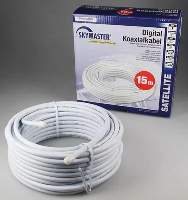Produktbild von SKYMASTER Koaxialkabel 90dB, 15m für Digital-TV Satellit doppelt geschirm SM# 3836