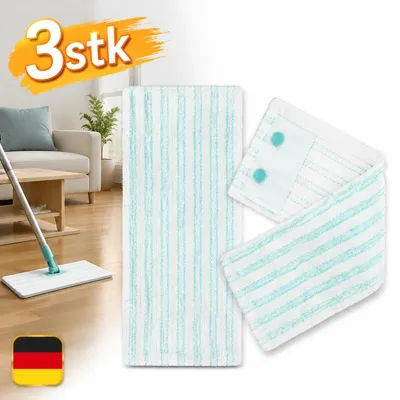 Produktbild von Kompatibel Mikrofaser Wischmopp Bezug 3er Set Ersatzbezug Leifheit Profi XL