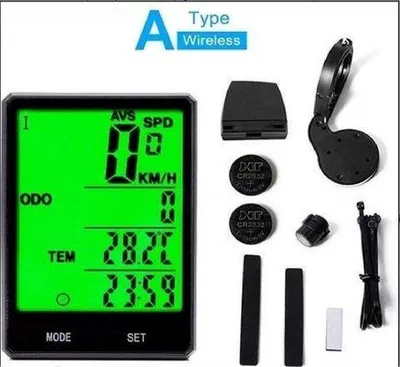 Image de Compteur de vélo étanche avec rétroéclairage - Compteur de vélo sans fil - Tachymètre de vélo - Compteur kilométrique - Aiguilles de compteur de vélo