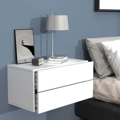 Produktbild von VCM Nachtschrank | Wandschublade | Wandboard | Nachttisch | Maße ca H. 30 x B. 60 x T. 32 cm - Usal L 60 cm