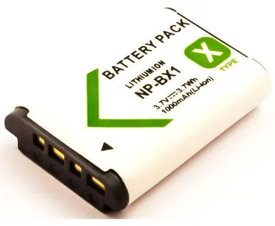 Produktbild von Akku für Sony RX 100 Li-Ion 3,6 Volt 1000 mAh schwarz