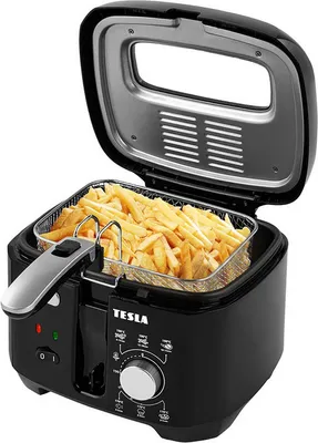 Produktbild von TESLA EasyCook AE300 Ölfritteuse, Volumen 2,5 l, 1800 W,Schwarz