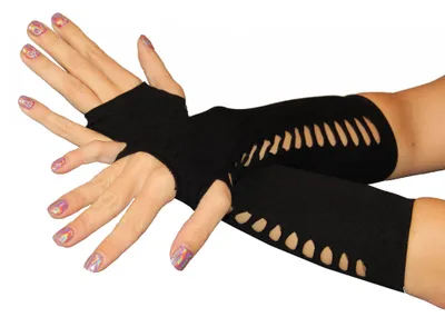 Produktbild von lange schwarze Handschuhe für Damen