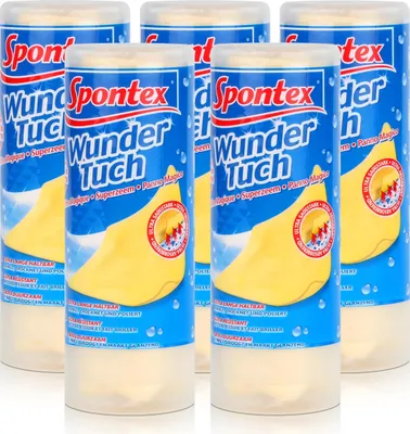 Produktbild von Spontex Wundertuch - Reinigt, Trocknet und Poliert (5er Pack)