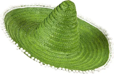 Produktbild von Sombrero 50cm mit Bommeln grün
