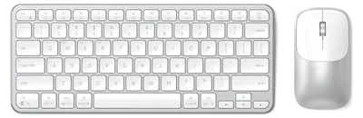 Produktbild von Maus- und Tastatur-Set Grau, Bluetooth 5.3 & 2,4 GHz, 3-in-1 Konnektivität, leise Maus, USB-C, Mac & Windows