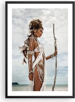 Produktbild von Gerahmtes Poster - Schwarzer Rahmen - Brennen Mann Frau - 50x70 cm - Wand Bild - Wanddeko - Wandbilder - Kunstposter - Wandposter - Bilderrahmen - Bilder - Kunstdruck - Wandbild - P2BPA50x70-4275