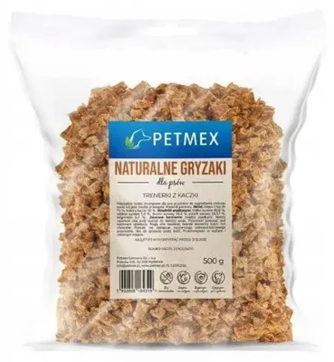 Produktbild von Leckerlis für Hunde, Trainer, Trainerfleischwürfel von Petmex Duck 500g