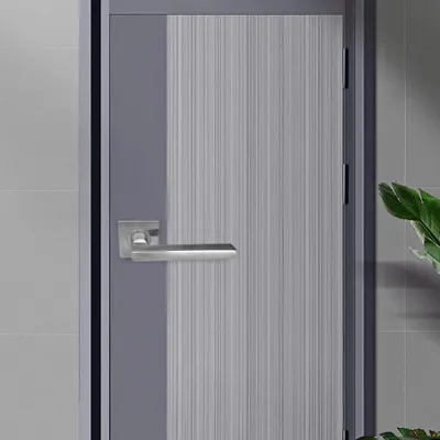 Zdjęcie produktu dla Klamka drzwiowa kwadratowa zamek wejściowy stal nierdzewna 3 dźwignie Bez znaczenia Kee-Resistant do zamków w korytarzach i wiatrołapach Przejście wewnętrzne Łatwy montaż