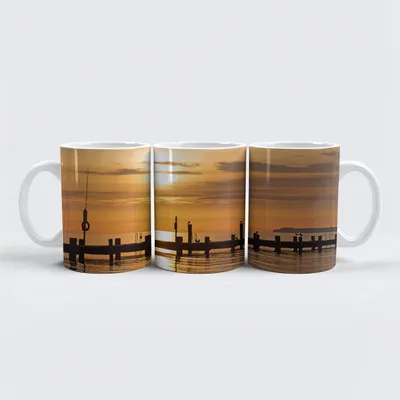 Image de tasse raxxa Premium "Tôt le matin à Travemünde"