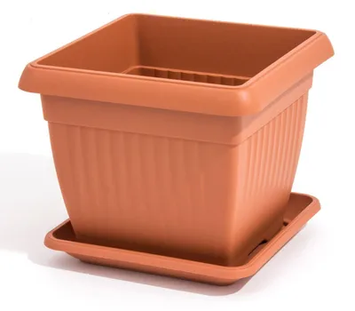 Produktbild von Eleganter Terracotta Blumentopf 37 x 37 x 30 cm