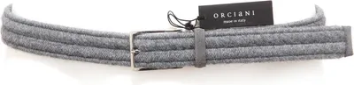 Produktbild von 3713S ORCIANI Gürtel aus Leder und Stoff grau Herrengürtel
