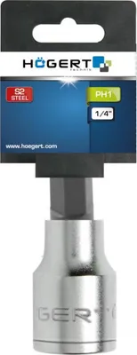 Obrázek produktu pro Högert nástrčný klíč PH1 1/4"