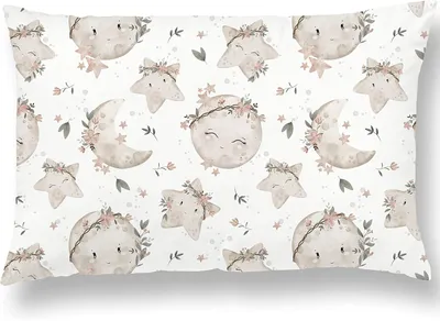 Produktbild von Kissenbezug 40x60 cm, Baumwolle, für Kinder, atmungsaktiv, für Kleinkinder und Babybetten