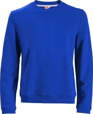 Productafbeelding van Basic sweatshirt, kleur: Honeymoon blauw, met boorden aan de onderkant, maat: 15XL