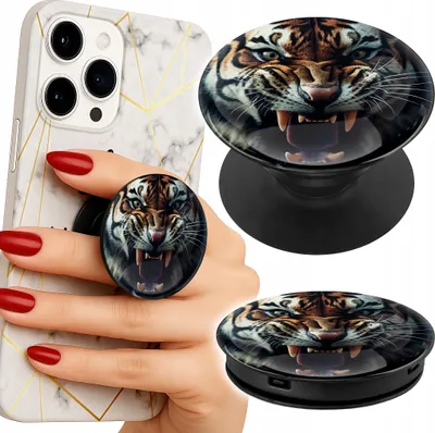 Immagine prodotto di Supporto per telefono Popsocket da dito/supporto Animali Safari Leone Tigre