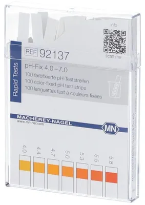 Produktbild von MACHEREY-NAGEL pH-Fix Indikatorstäbchen pH 4,0-7,0, 100 St. Teststreifen