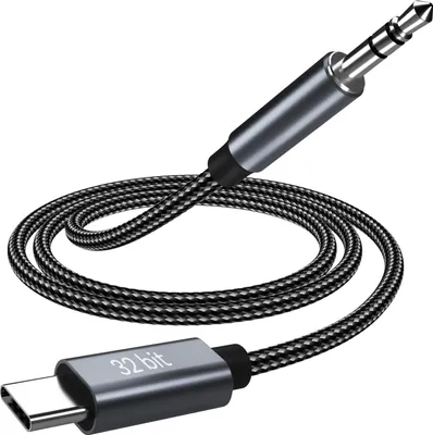 Produktbild von MMOBIEL USB C auf 3.5mm Audio Jack Kabel - 32 Bit USB-C auf Auxiliary Kopfhörer Kabel