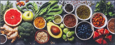 Produktbild von Fußmatte wash+dry Design Food Selection 75x190 cm