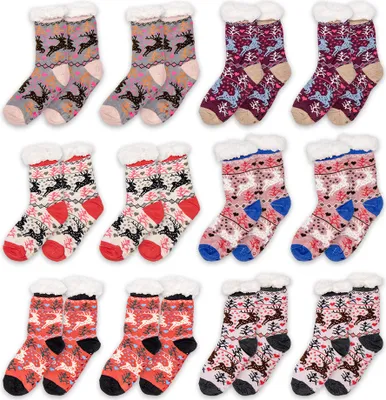 Produktbild von Juleeze JZSKSET0003 Sada ponožek 12 párů jedna velikost Zimní design