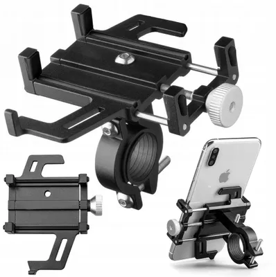 Produktbild von Verk 14472 Handyhalterung für Lenker ALU schwarz