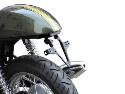 Immagine prodotto di ZIEGER Porta targa di base compatibile con Triumph Thruxton 900 FY 2004-15 / Bonneville 800 FY 2001-06 / Bonneville 865 FY 2005-15 / Scrambler 865 FY 2006-15