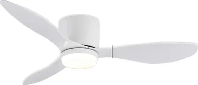 Produktbild von Deckenventilator, LED-Licht, leiser Betrieb, Weiß 42 Zoll