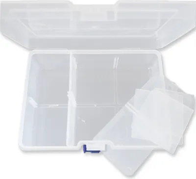 Produktbild von Sortierkasten Perlen Box, transpartent, 16,5 x 12 x 5,8 cm, 6 Fächer