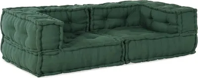 Obrázek produktu pro 2místná modulární pohovka zelený 140x70x36 Látka
