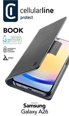 Obrázek produktu pro Cellularline 8018080493720, Folio, Samsung, Galaxy A26, 16,8 cm (6.6"), Černá