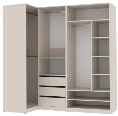 Produktbild von Marmex Möbel Mehrzweckschrank TRES SET P Graubeige Cashmere 100/201x206x51 cm