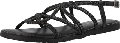 Produktbild von Gioseppo ORLAND Damen Schwarz Sandalen Flach Leder Geflochten (75107-P-Black)