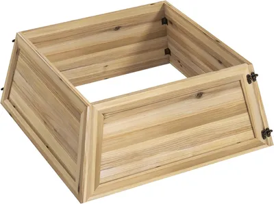 Obrázok produktu pre Vianočná sukňa na stromček, 65x65 cm, prírodné drevo