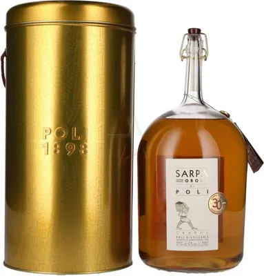 Produktbild von Poli Grappa Sarpa Oro di Poli 40 %  3,00 Liter