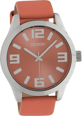 Produktbild von Oozoo Damen Armbanduhr Orange Analog Timepieces Lederarmband D2UOC10675