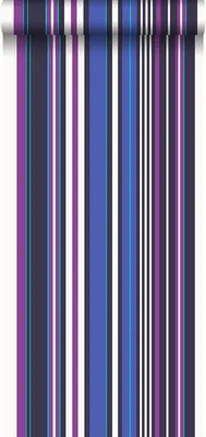 Immagine prodotto di ESTAhome Carta da parati a righe viola e blu - 116536 - 53 cm x 10,05 m