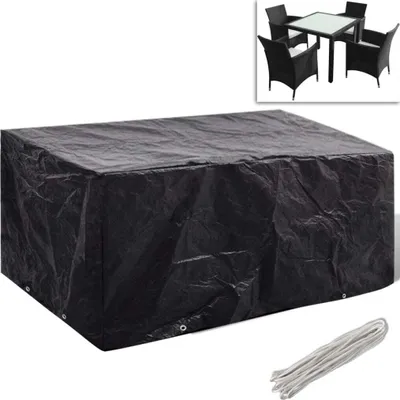 Produktbild von vidaXL Obal na záhradný nábytok 8 očiek 180x140x90 cm