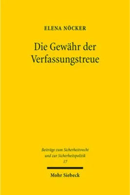 Image de Die Gewähr der Verfassungstreue