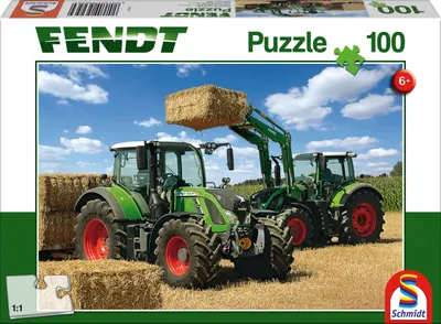 Produktbild von 100 Teile Schmidt Spiele Kinder Puzzle Fendt 724 und 716 Vario Frontlader 56256