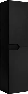 Produktbild von RODAN | Badmöbel Set - Schwarz - Hoher Badezimmerschrank und Waschbeckenunterschrank 60 cm - Schrank mit Tischplatte - Hängend - MDF - MODERN