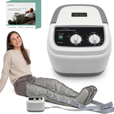 Productafbeelding van Pressotherapie voor thuis, ideaal voor vermoeide benen en voeten. Met 6 ventielen, bevordert een betere bloedcirculatie en lymfedrainage, en is eenvoudig in gebruik