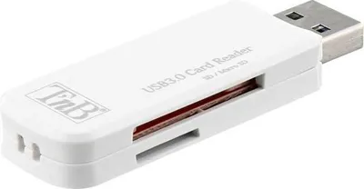 Obrázek produktu pro T'nB READERSD3, MMC, MicroSD (TransFlash), SD, SDHC, SDXC, Bílá, USB 3.2 Gen 1 (3.1 Gen 1)