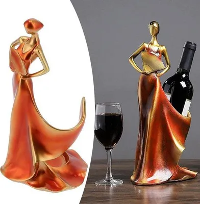 Immagine prodotto di Eleganti portabottiglie in resina per decorare il soggiorno e la cucina