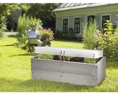 Immagine prodotto di Juwel Hochbeet Timber + zwei Thermohauben 130 x 60 x 52 cm Blumenkasten
